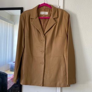 JONES NEW YORK    Caramel Jacket  size L
